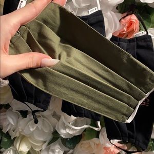 Personalized mask with white text